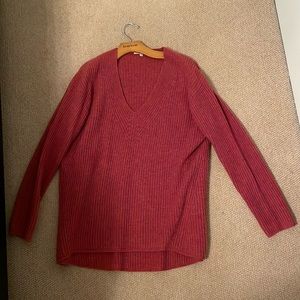 Size M Long Red Madewell Sweater